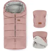 Petite&Mars Jibot 3-in-1 winterslaapzak en Jasie-hoedenset - Oudroze