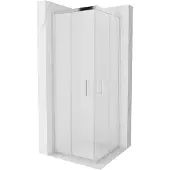 Mexen Rio vierkante douchecabine 70 x 70 , ijsglas, chroom - 860-070-070-01-30