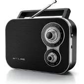 Muse Analoge radio M-051 R Zwart
