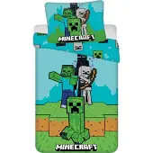 Minecraft Dekbedovertrek MOBS - 140 x 200 cm - Katoen