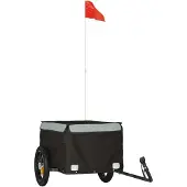 Syfax Fietstrailer 30 kg ijzer zwart en grijs