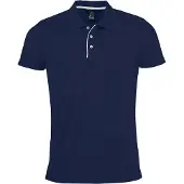 Sols Heren Performer korte mouw Pique Polo Shirt (Franse marine)