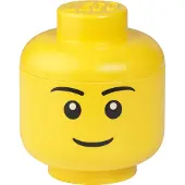 LEGO - Opbergbox Hoofd Boy Mini - Polypropyleen - Geel