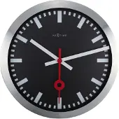 Nextime Station Stripes Wandklok Ø 35 cm
