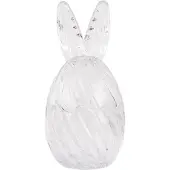 Clayre & Eef Glazen potje Ei Ø 9x17 cm Transparant Glas