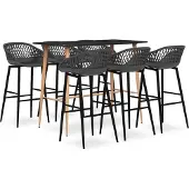 Prolenta Maison Exclusive - Barset, 7-delig, zwart en grijs