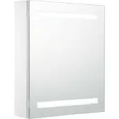 Sonstiges Badkamerkast met spiegel en LED 50x13,5x60 cm