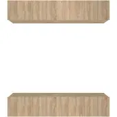 Syfax Tv-meubels 4 st 80x30x30 cm bewerkt hout sonoma eikenkleurig