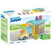 Playmobil Junior: Truck With Garage Transparant Kinderen