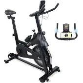 Mobiclinic Teide - Hometrainer - Verstelbaar - Max. 120 kg - Trainingscontrole - Verschillende weerstandsniveaus - LCD-scherm - Hartslagmeter - Flessen en Telefoonhouder