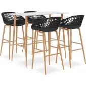 Syfax 5-delige Barset wit en zwart