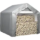 vidaXL Opslagtent 180x180 cm gegalvaniseerd staal grijs