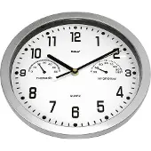 Mebus 06992 Wandklok Kwarts 25.5 cm x 25.5 cm x 25.5 cm Zilver