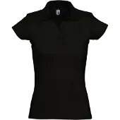 Sols Dames/dames Prescott Poloshirt met korte mouwen Jersey Polo (Diep zwart)