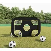 Prolenta Maison Exclusive - Voetbaldoel met doelwand, 120x80x80 cm, polyester