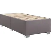 vidaXL Bedframe kunstleer grijs 90x190 cm
