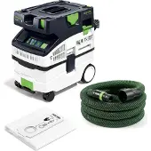 Festool CTL MIDI I, geschikt voor zowel droog- als natzuigen, zwart, groen, wit, L-maat, bediening via aanraakpaneel, 15 liter, 12,5 liter