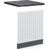 Vicco Fame-Line Frontpaneel – 60 cm, WB Antraciet Wit Landhuis