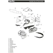 Arai Renegade-v Upper Helm Voorkant Ventilatieopening