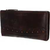Bruno Banani Leer portemonnee Ziloo Zip Around Wallet Brown bruine