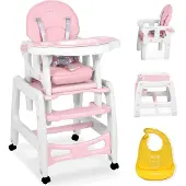 Ricokids Krzesełko do karmienia RICOKIDS Sinco Różowy
