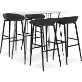 Prolenta Maison Exclusive - Barset, 5-delig, wit en zwart