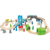 Small Foot - Houten Treinset met Brug, 60dlg.