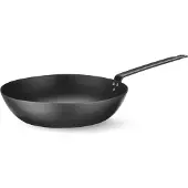 Hendi Wok – Carbon Staal – Ergonomische Handgreep – Ø30 cm – 53 cm Lengte