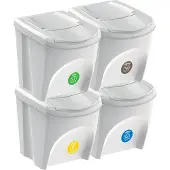Keden Sortibox Set Van 4 Recyclingbakken 4x25l
