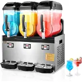Vevor Commerciële Slush-ijsmachine 12L x 3 Drievoudige tank Bevroren drankmachine