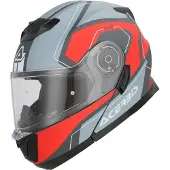 Acerbis Serel Graphic Grijs Mat Rood Systeemhelm Maat S