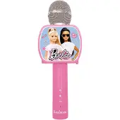 Lexibook Barbie Draadloze Microfoon met luidspreker, stemvervormer, uitschuifbare telefoonhouder en Bluetooth-optie