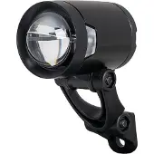 Herrmans Voorlicht - - H-Black Pro - LED 200 lumen - Bevestiging op stuur en vork - Kleur zwart en zilver