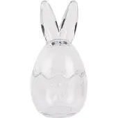 Clayre & Eef Glazen potje Ei Ø 9x17 cm Transparant Glas