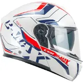 Cgm Modulaire helm 569G C-MAX City, blauw, wit, rood, glanzend, maat XL
