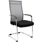 CLP Brenda Bezoekersstoel - Netbekleding grijs