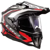 LS2 LS2MX701ExplorerCFrontierIIRood06AdventureMotorhelm Maat XL