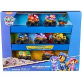 Paw Patrol : Rescue Wheels 7-delige Pup Squad Racers-cadeauset met exclusief Roxi-speelgoed voor jongens en meisjes vanaf 3 jaar