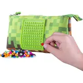 PIXIE CREW Groene etui/pouch, ideaal voor Minecraft-spelers - klein formaat