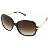 Michael Kors Square dames donkere schildpad goud bruin gradiënt zonnebril