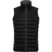Sols Herengolf Gewatteerde Waterafstotende Bodywarmer/Gilet (Zwart)