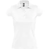 Sols Dames/dames Prescott Poloshirt met korte mouwen Jersey Polo (Wit)