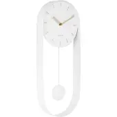 Karlsson Klok Pendulum Charm Steel White 50 x 20 cm