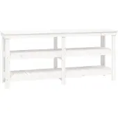 Syfax Werkbank 181x50x80 cm massief grenenhout wit