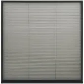 vidaXL Raamhor plissé 120x120 cm aluminium antraciet