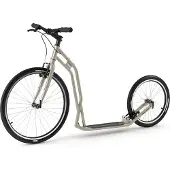 Yedoo S2620 Loopfiets - voor volwassenen en tieners, tot 130 kg, met luchtbanden 26/20 en verstelbaar stuur, kleur zilver/goud