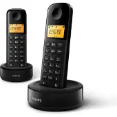 Philips D1602B/01 Huistelefoon - DECT Telefoon - 2 Handsets - Zwart