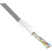 InLine 72149 Patchkabel Cat.5e, grijs, SF/UTP, AWG26 CCA, PVC, 500 meter