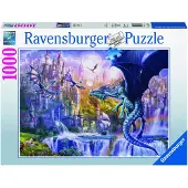 Ravensburger Puzzel 1000 stukjes - - Het kasteel van de draken - Fantastisch - Unieke kleuren