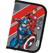 Marvel Gevulde Etui - 3 Vaks Pennenetui - 22 delig - Zwart